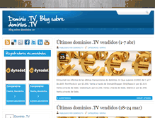 Tablet Screenshot of dominio.tv